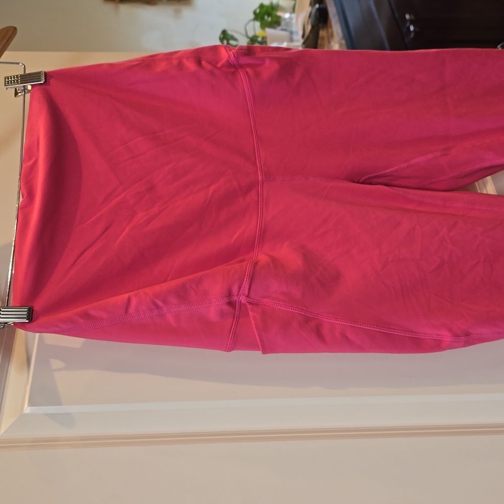 Senita Athletics Pink High-Waisted Maternity Leggings Size M Like New